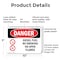 Signmission Diesel Fuel No Smoking No Open Flames Danger Sign, Plastic, 10in W x 7in L, 2PK OS-2PACK-DS-P-710-L-1124 - alternate 5